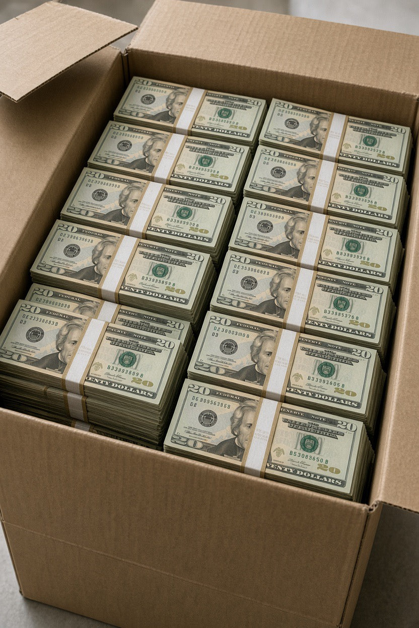 2,000 stack $20 bills